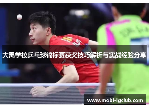 大禹学校乒乓球锦标赛获奖技巧解析与实战经验分享