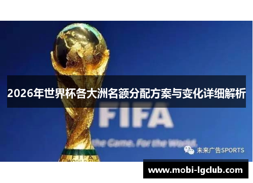 2026年世界杯各大洲名额分配方案与变化详细解析